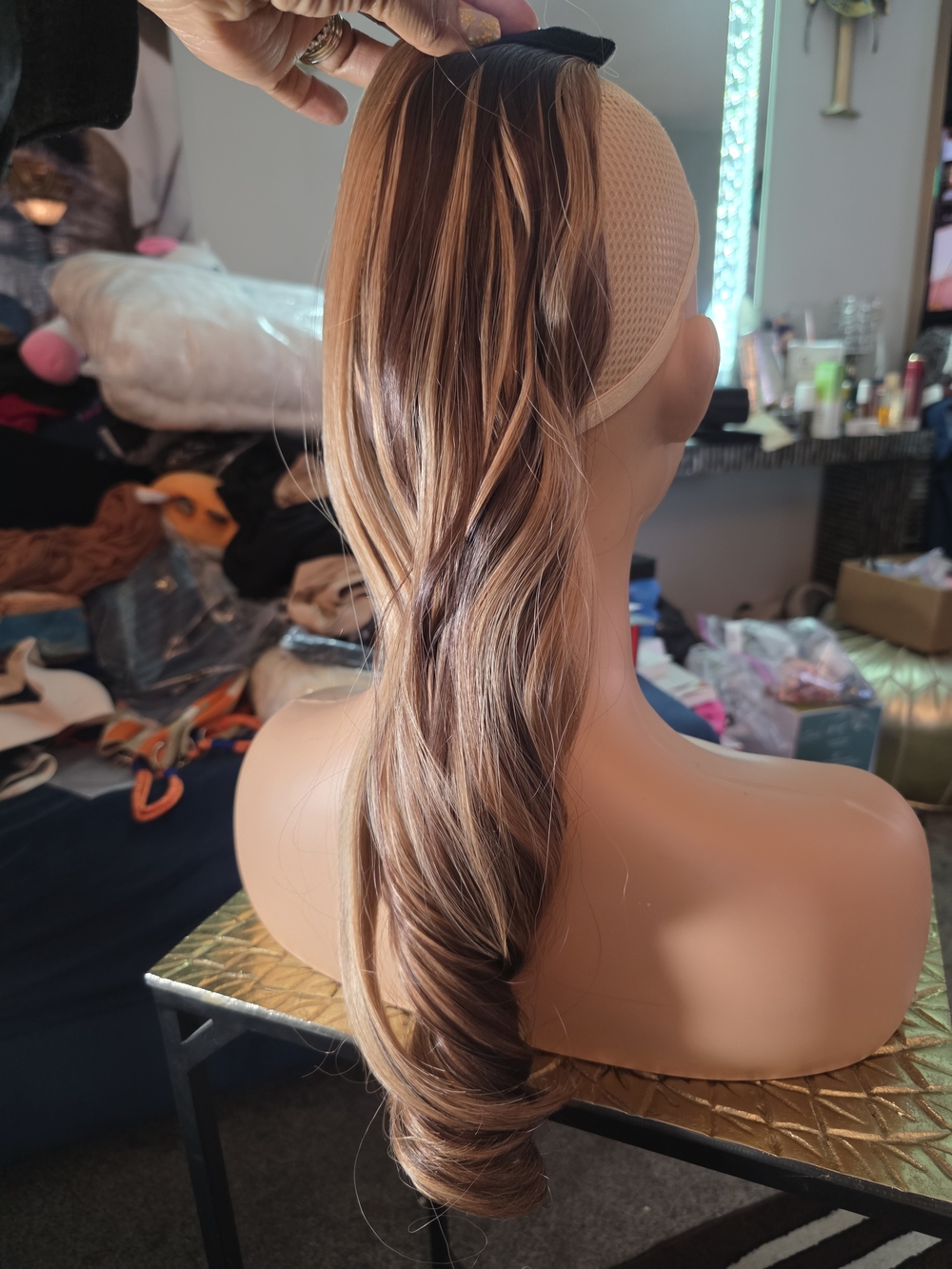 High Ponytail Hair Extension - Blonde Brown Blend (A6)